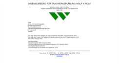 Desktop Screenshot of ingenieur-wolf.de